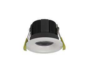 DM200682  Beck 11 FR, 11W, IP65 Matt White LED Recessed Curved Fire Rated Downlight, Cut Out 68mm, 2700K, PLUG IN DRIVER INCLUDED, 3yrs Warranty